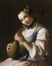 Portrait of a Lady Playing the Lute